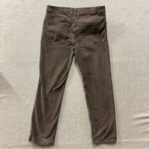 Prana Pants Mens 34x30 Corduroy Slim Fit Corduroy brown Hiking Gorpcore